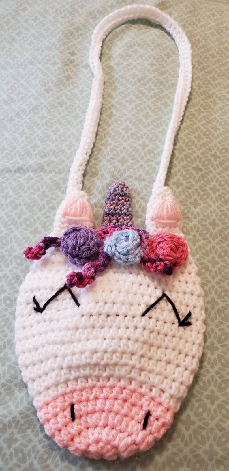Crochet Unicorn Purse
