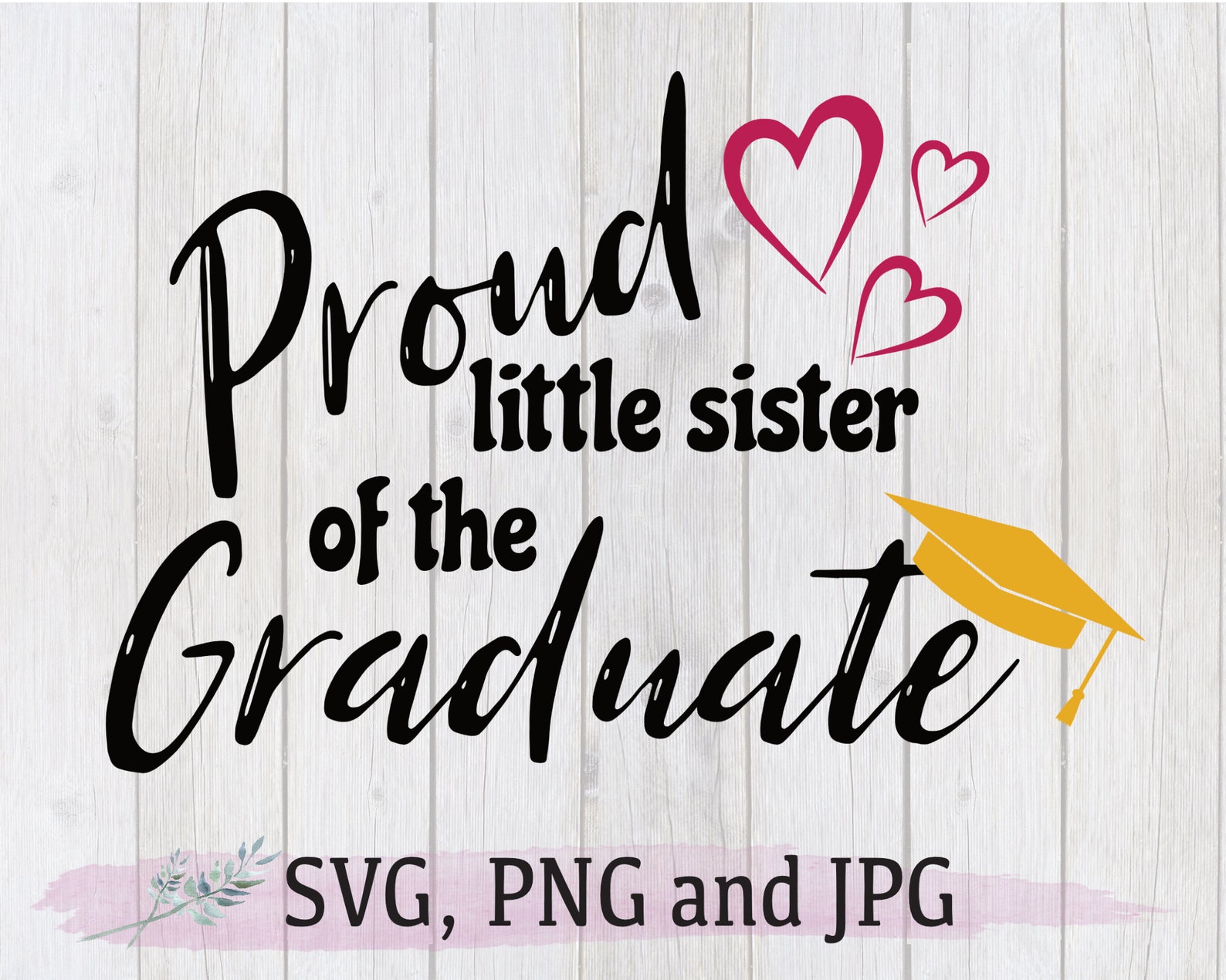 Proud little sister of the Graduate SVG Grad 2021 PNG Etsy
