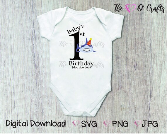 baby shark birthday onesie