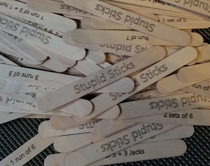 Sticks Card Game Stick Rummy Stupid Sticks free Shipping Etsy