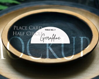 Arch Place Card Mockup, Wedding Place Card Mockup, Half Circle Name Card Mockup, Semi Circle Place Card Mockup, Stationery Mockup