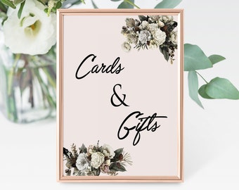 Panneau de table cadeau, panneau de cartes de mariage, panneau de boîte à cartes, panneau de carte et de cadeau, panneau de mariage, cartes et cadeaux