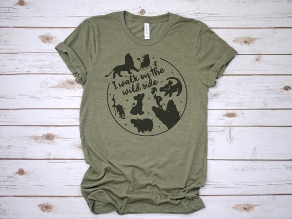 Disney Shirt Lion King I Walk on the Wild Side Faded/Sublimated Youth T-shirt *Please read description for important info on sublimation *