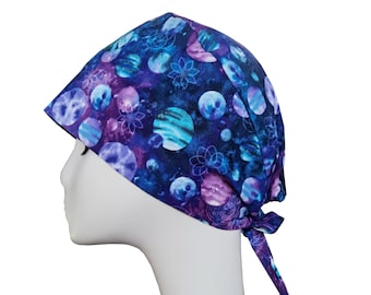 Galaxy Surgical Hat,Stars Surgical Hat,Space Scrub Hat,Universe Scrub Caps,Outerspace Surgical Hat,Fantasy Surgical Cap,Cool Scrub Hat