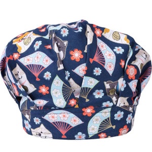 Shiba Inu Bouffant Hat,Japoński Bouffant Hat,Shiba Bouffant Hat,Sakura Bouffant Cap,Puppy Bouffant Cap,Pies Bouffant Hat,Urocza Bouffant Cap