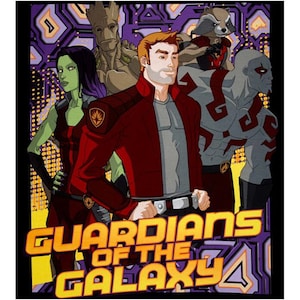 Guardians of the Galaxy Cotton Panel Fabric