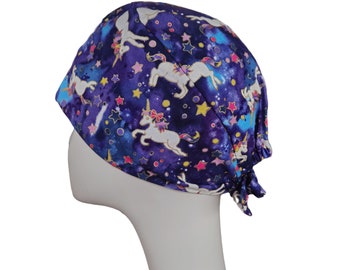 Unicorns Scrub Hat,Womens Scrub Cap,Fantastic Surgical Hat,Scrub Cap Buttons,Nurse Surgical Hat,Surgical Hat Women,Fantasy Scrub Cap