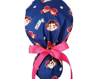 Ponytail Scrub Hat,Ponytail Surgical Hat,Ponytail Hat Women,Ponytail Hat Long Hair,Cartoon Ponytail Cap,Cute Ponytail Cap,Woman Ponytail Hat