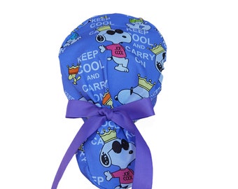 Dog Ponytail Hat,Anime Ponytail Cap,Cartoon Ponytail Hat,Puppy Ponytail Cap,Dog Ponytail Cap,Ponytail Hat for Nurse,Cute Ponytail Cap