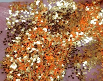 Apricot Colour Shift  (mirror) Chunky   Glitter Tumbler Glitter  Non- Toxic Solvent Resistant CG - 2 oz bag