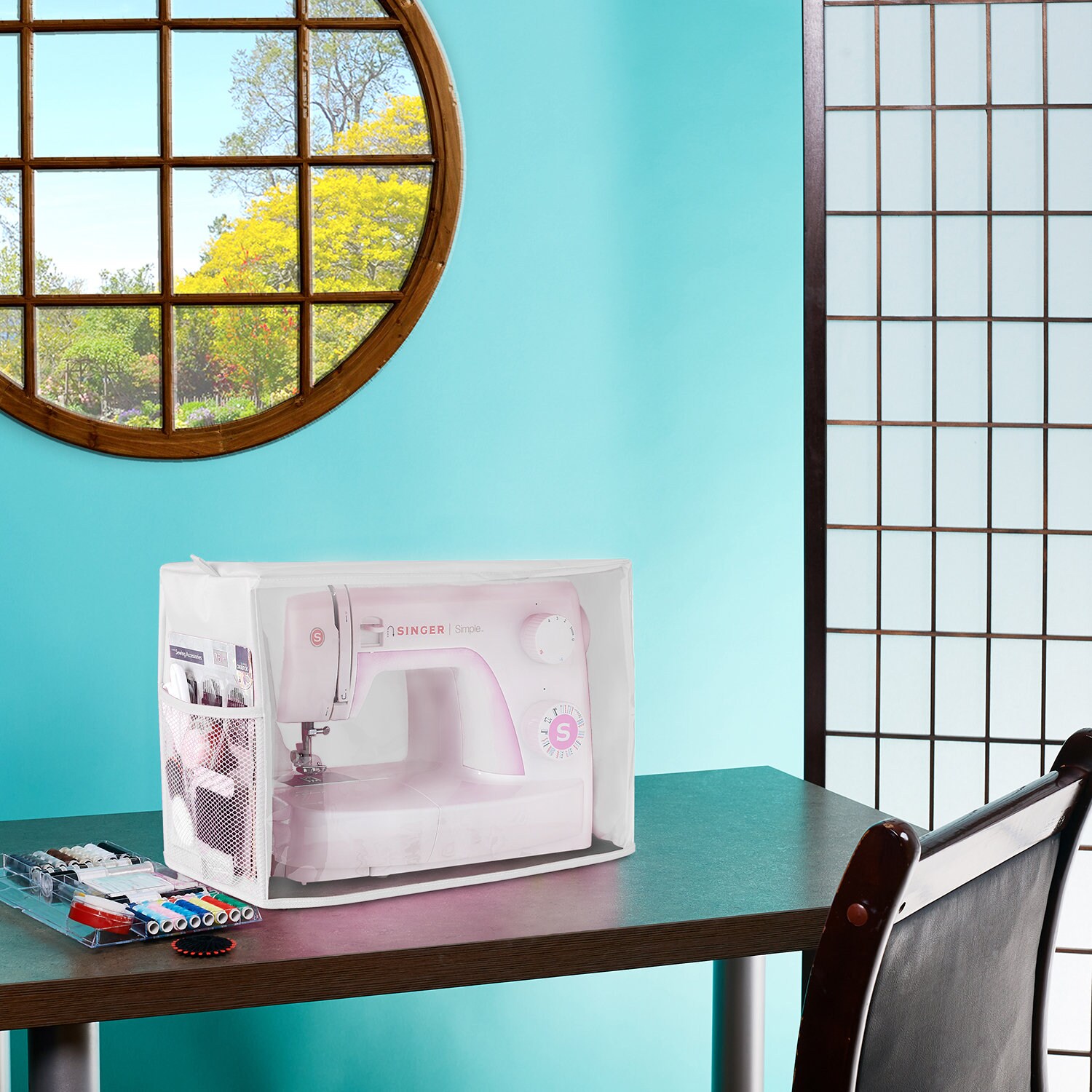 Sewing Machine Cover with 2 Lateral Pockets Universal for Etsy