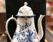 Royal Worcester Hand Painted Coffee Pot c. 1760s