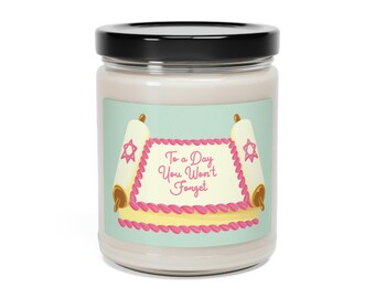 Bat Mitzvah Candle, Bat Mitzvah Gift, Jewish Girl, Mazel Tov, Jewish Candle, Jewish Gift, Bat Mitzvah Cake