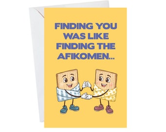 Happy Passover Card, Jewish Greeting Card, Matzah Ball Card, Cute Jewish Card, Jewish Holiday Card, Cute Passover Card, Jewish Holiday