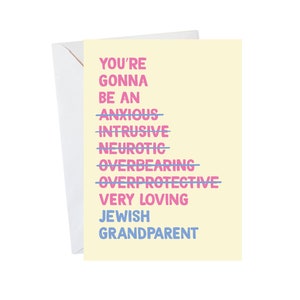 New Jewish Grandparent Card, Mazel Tov Card, New Baby Card, Funny Jewish Card, Cute Jewish Card, Jewish Card, Congratulations Card