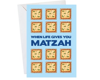 Happy Passover Card, Jewish Greeting Card, Matzah Ball Card, Cute Jewish Card, Jewish Holiday Card, Cute Passover Card, Jewish Holiday