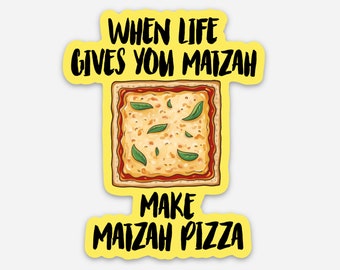 Passover Sticker, Passover Gift, Matzah, Matzah Pizza, Passover Gift, Funny Passover Sticker, Seder