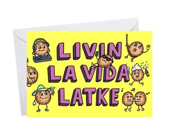 Funny Hanukkah Card, Hilarious Hanukkah Card, Latke Card, Happy Hanukkah Card, Jewish Holiday Card, Jewish Greeting Card, Funny Cards