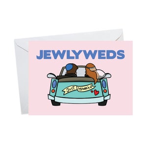 Jewish Wedding Card, Funny Wedding Card, Cute Jewish Card, Jewish Newlywed Card, Mazel Tov Card, Congratulations Card, Love Card