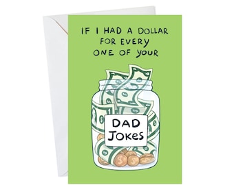 Happy Father's Day Card, Funny Father's Day Card, Dad Joke, For Dad, Funny Greeting Card, Gift For Dad