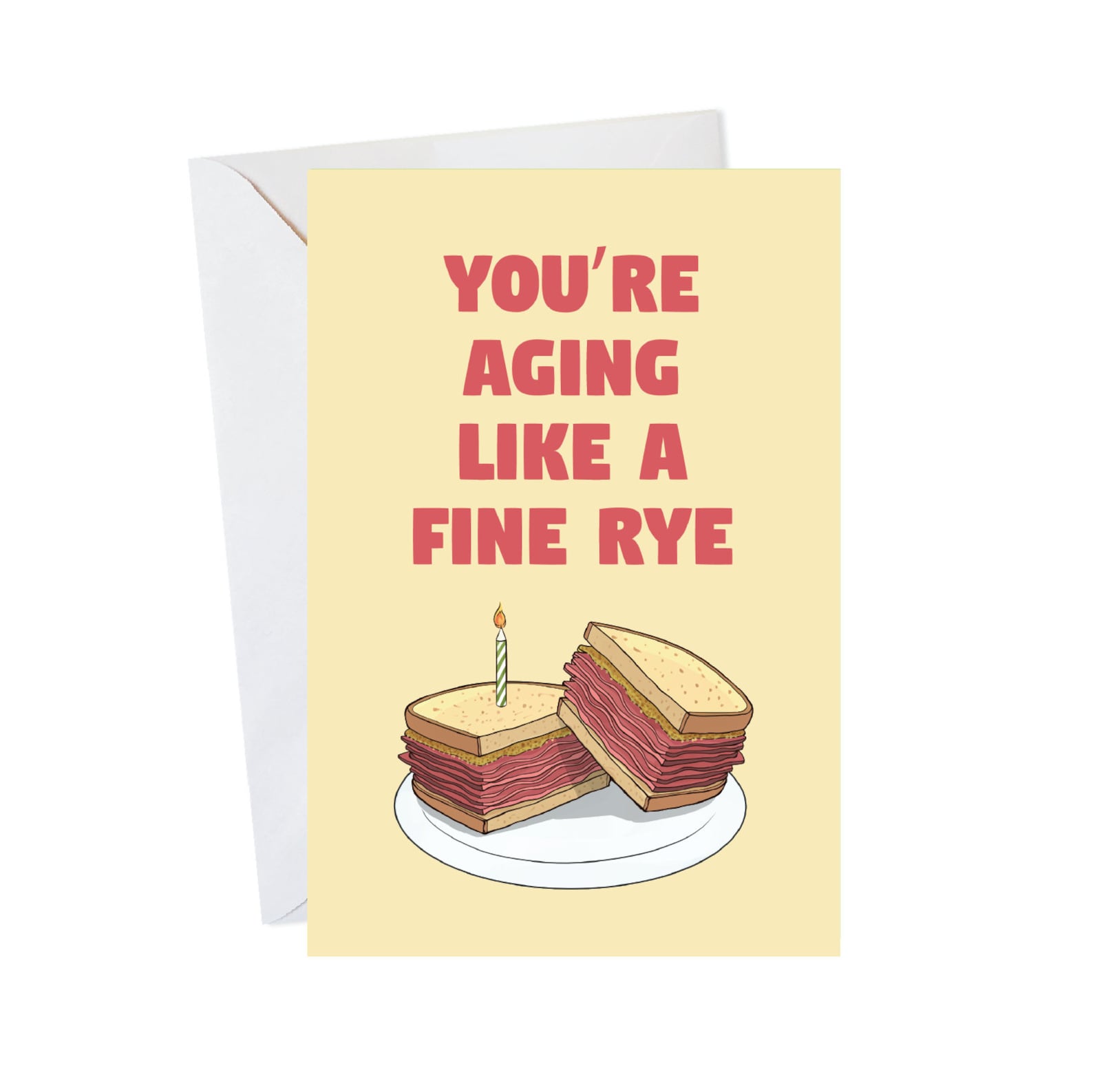 Jewish Birthday Card, Funny Jewish Card, Pastrami Sandwich, Happy ...