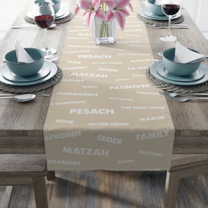 Passover Table Runner, Passover Seder, Happy Passover, Jewish Gift, Jewish Holiday, Pesach, Fun For Passover,