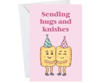 Jewish Birthday Card, Funny Jewish Card, Knish Card, Happy Birthday Card, Jewish Humor Card, Cute Birthday Card, Jewish Food