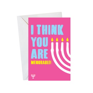Menorable Hanukkah Card, Hanukkah cards, Funny Hanukkah Card, Happy Hanukkah Card, Jewish Holiday Card, Jewish Greeting Card