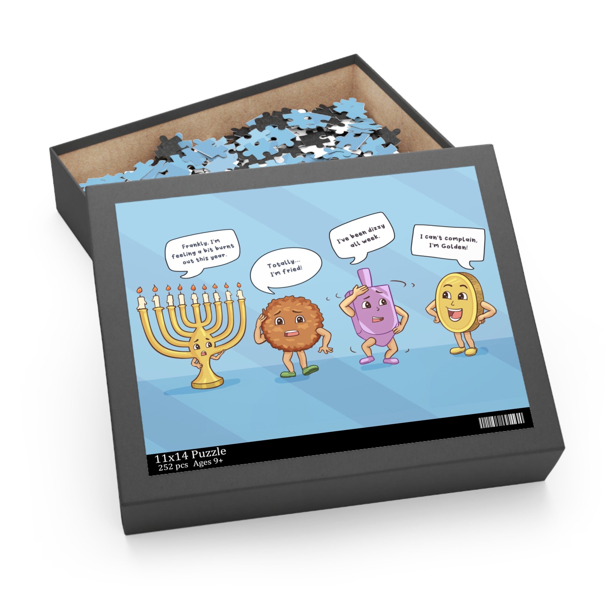 Funny Hanukkah Puzzle, Hanukkah Gift, Happy Hanukkah, Happy
