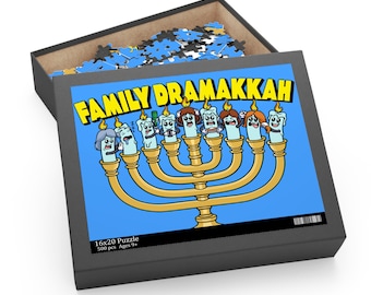 Funny Hanukkah Puzzle, Family Dramakkah, Happy Hanukkah, Hanukkah