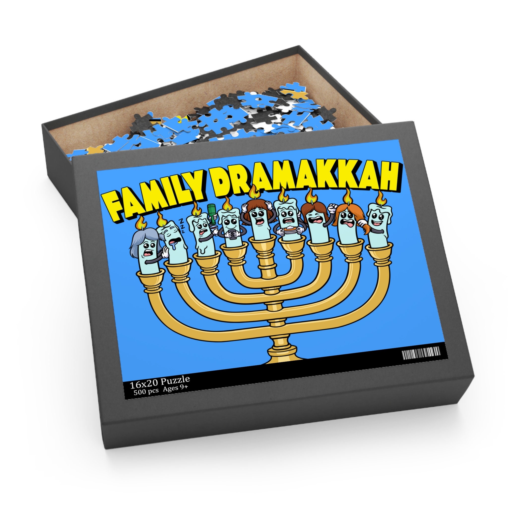 Funny Hanukkah Puzzle, Family Dramakkah, Happy Hanukkah, Hanukkah