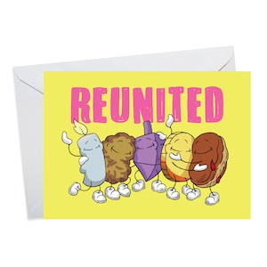 Reunited Hanukkah Card, Funny Hanukkah Card, Happy Hanukkah Card, Jewish Holiday Card, Jewish Greeting Card