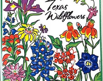 Ceramic Texas Wildflower Trivet