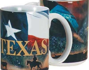 Collage of Texas Coffee Mug - What a Great Way to Start Your Day!