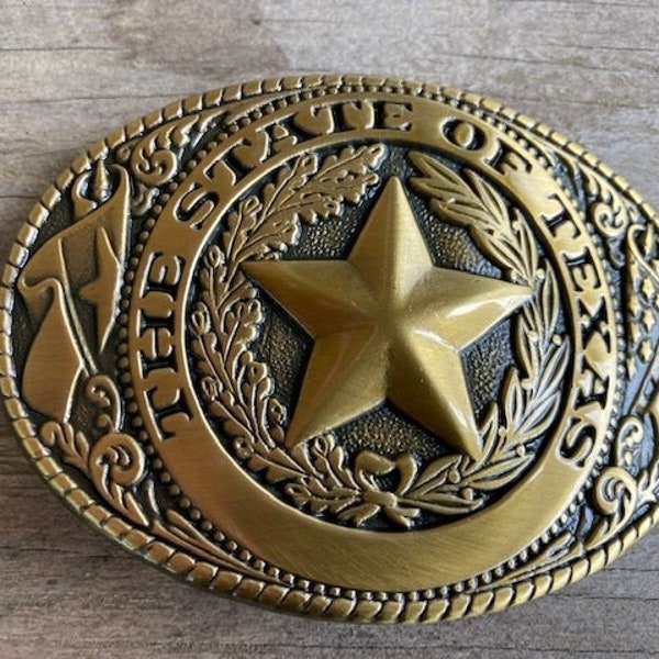 Texas State Seal Belt Buckle - Made in Texas