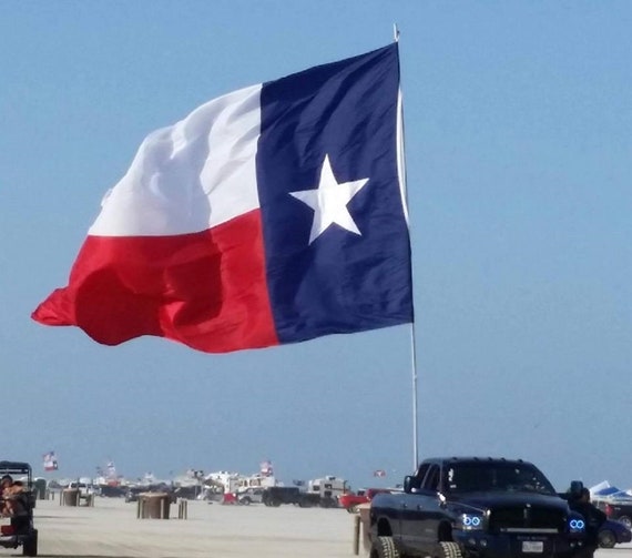 Texas Staatsflagge 90x150 Cm – Mit Messingösen, Dicker Stoff, Doppelt Genäht, Wetterfest Für Innen Und Außen, Lebendige Farben