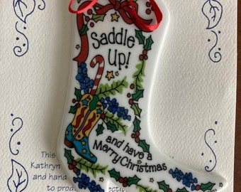 Texas Christmas Ornament -  &quot;Saddle Up&quot;