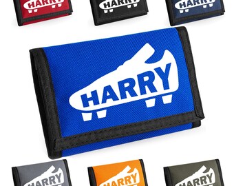 Personalised Football Boot Wallet: Custom Printed Children's Money Wallet
