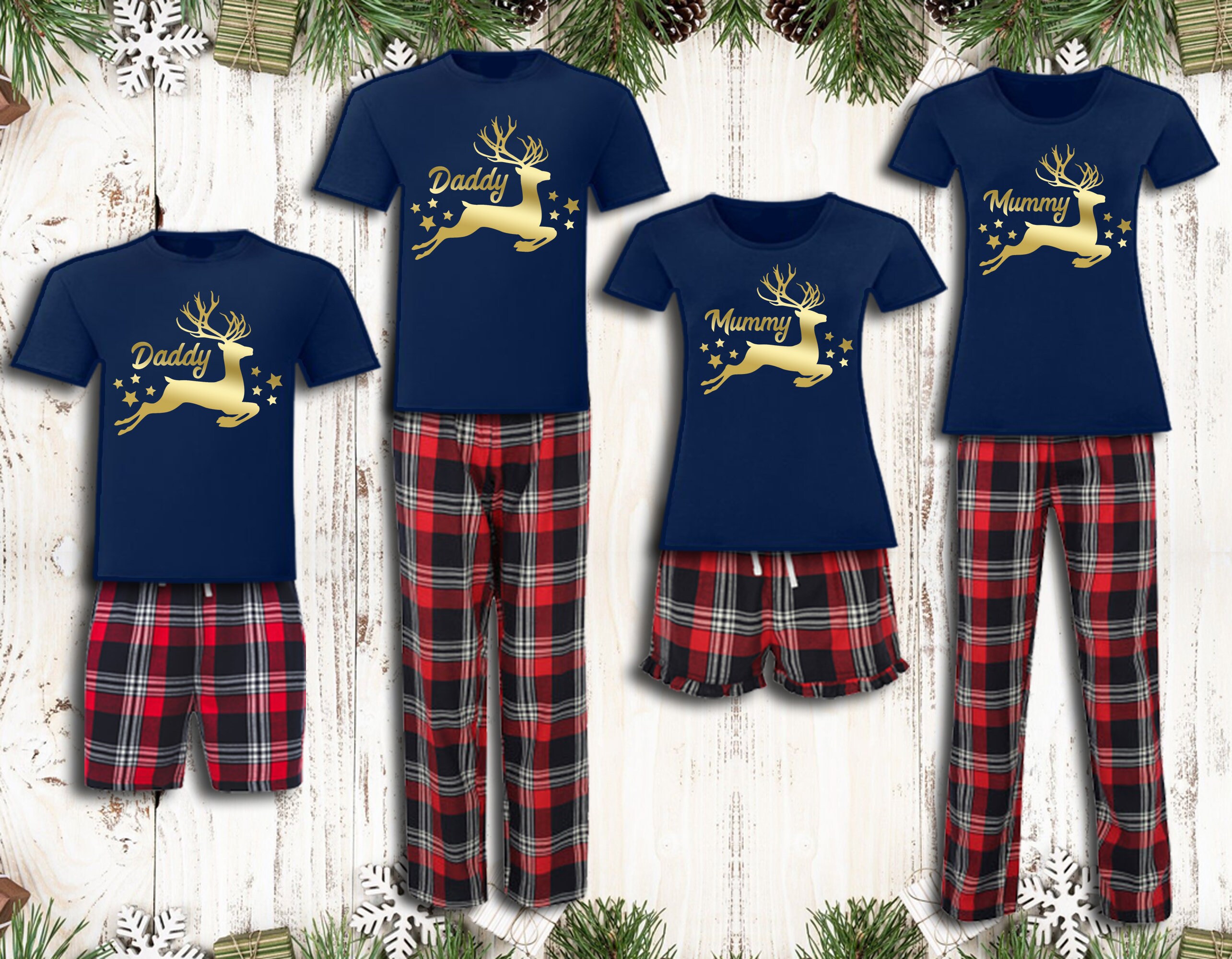 Short 2024 christmas pajamas