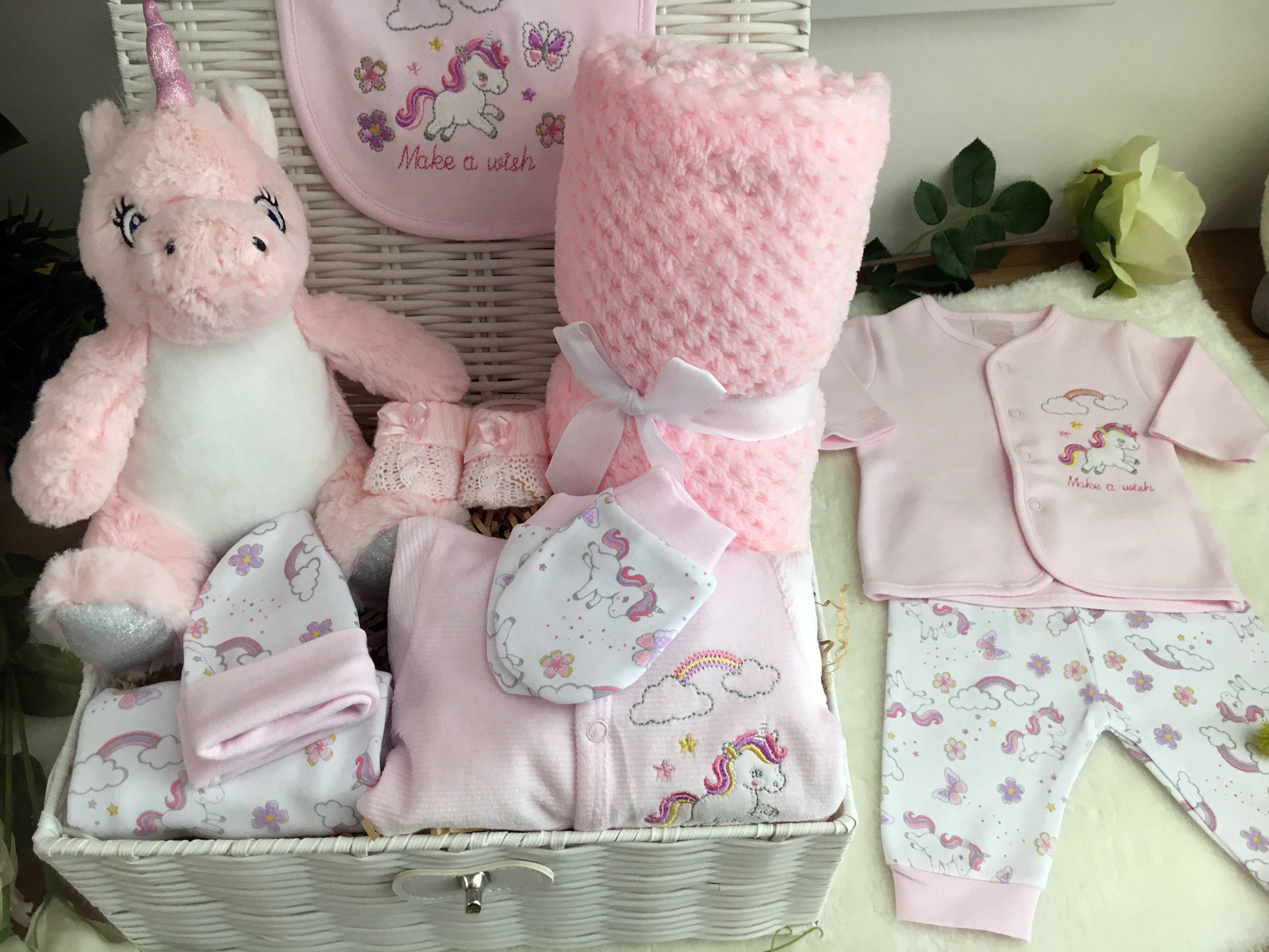 Baby Hamper Baby Girl Hamper Baby Girl Gift Box Baby Gift Etsy