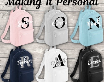 backpack with your name on it