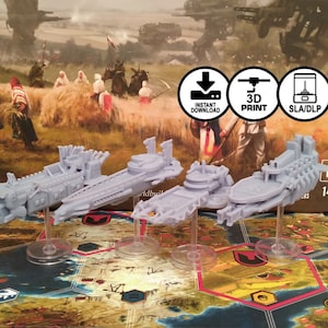 Scythe Upgraded Airships 4 Expansion Factions (STL file download)