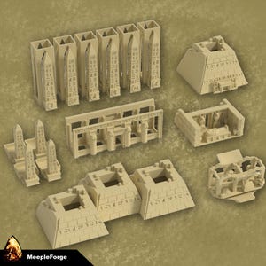 Buildings for Imhotep A and B side of the boards  (STL file download)