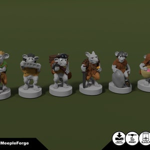 Everdell Upgraded Critters Rats - (STL file download)