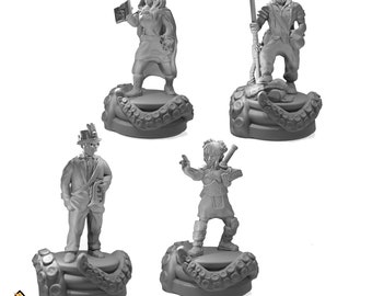 Characters for Eldritch Horror Core Set1 - (Pre-Printed using grey resin)