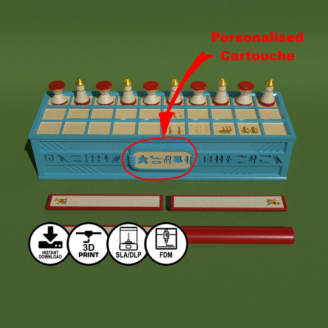 Senet Personalised Ancient Egyptian Board Game STL File - Etsy