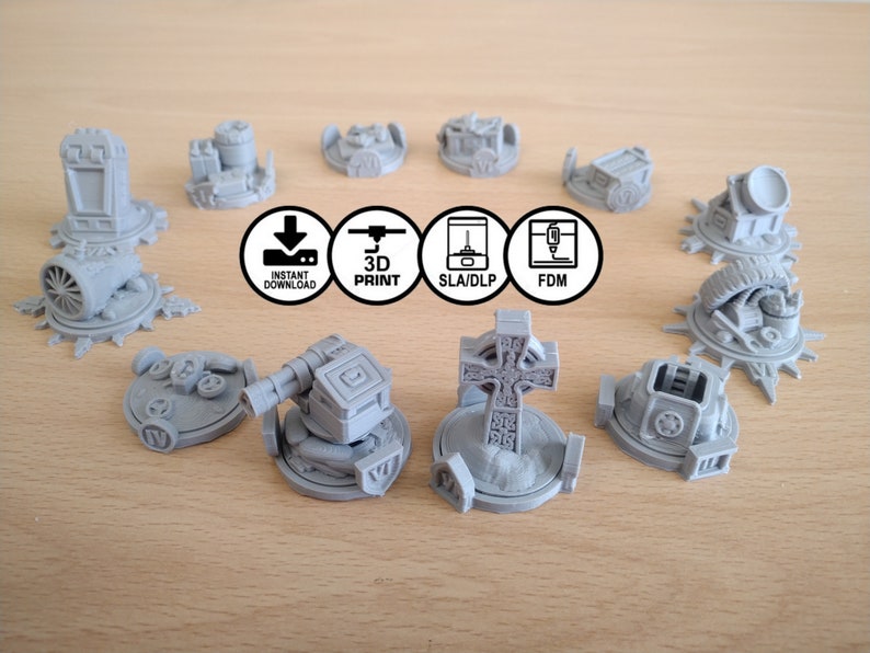 Warhammer 40K Thematic Objective Markers Tabletop gaming Etsy