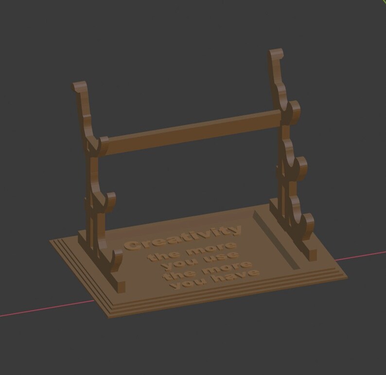 Samurai Style Paint Brush Display STL File Download Etsy UK