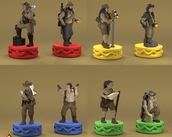 Archaeologists / Explorers for Lost Ruins of Arnak - (STL file download)