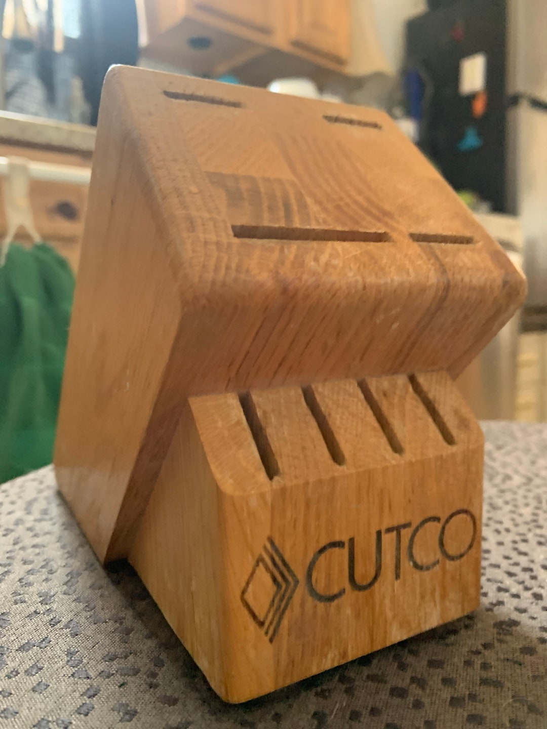 Cutco Wood Knife Block 8 Slot Etsy